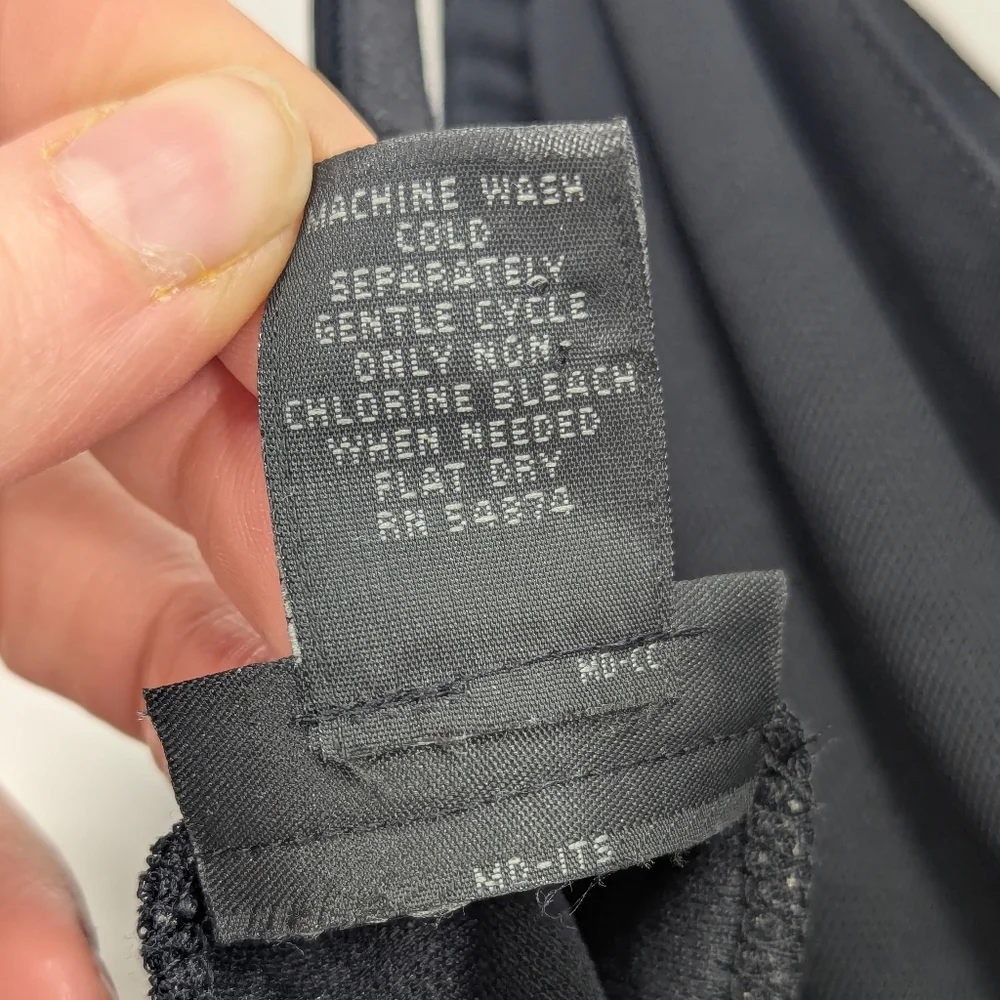 Vintage 90s Y2K The Limited Women's Midi Cowlneck Slinky Dress Black Size Small - Picture 8 of 8